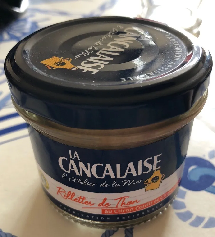 Rillettes de thon au citron confit