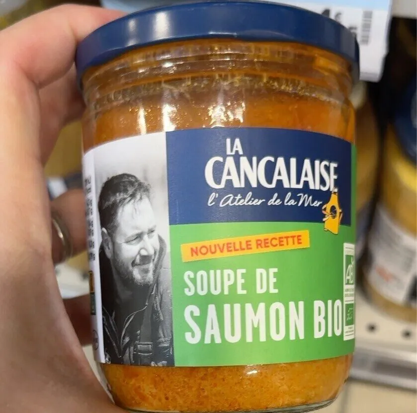 Soupe de saumon bio
