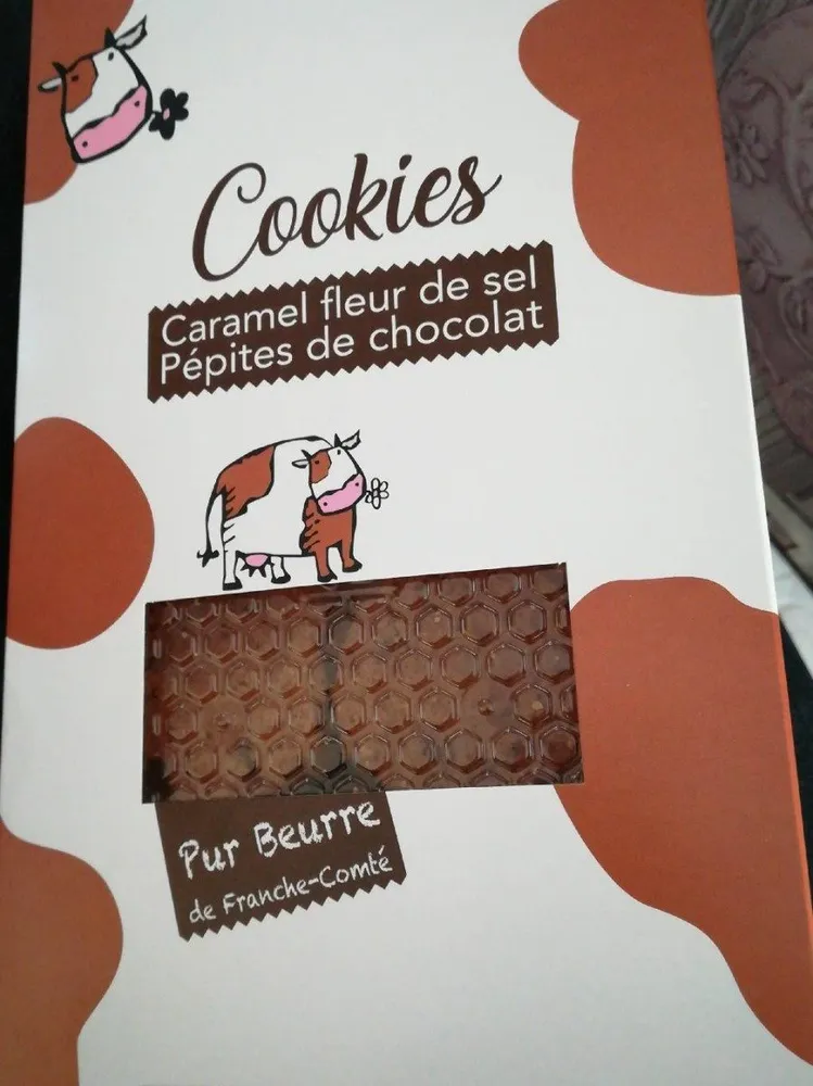 Cookies caramel fleur de sel , pépites de chocolat