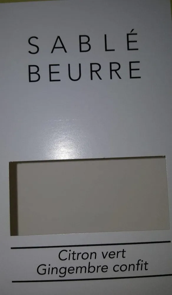 Sable beurre citron vert gingembre