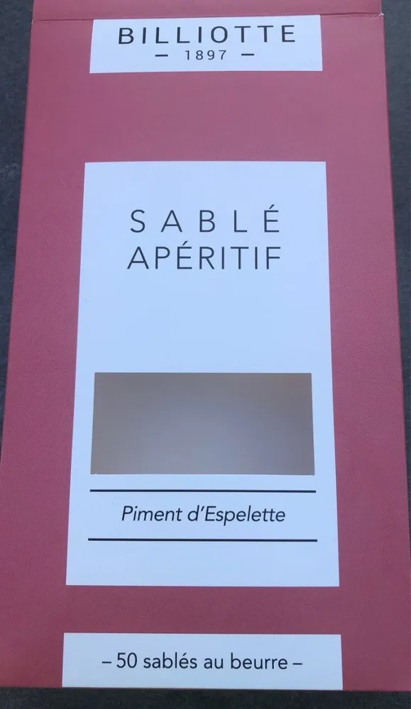 Sablés apéritif au piment d'Espelette