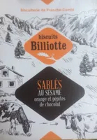 Sablés au sésame, orange et pépites de chocolat