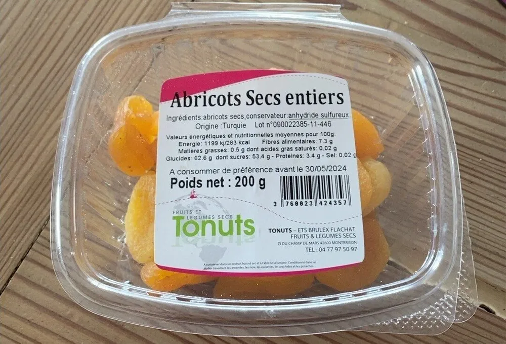 Abricots Secs entiers