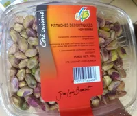 Pistaches décortiquées non salées