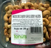 Noix de cajou grillées salées