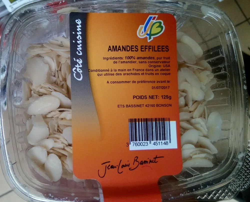 Amandes effilées