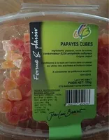 Papayes confites en cubes