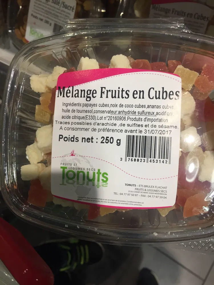 Mélange Fruits en Cubes