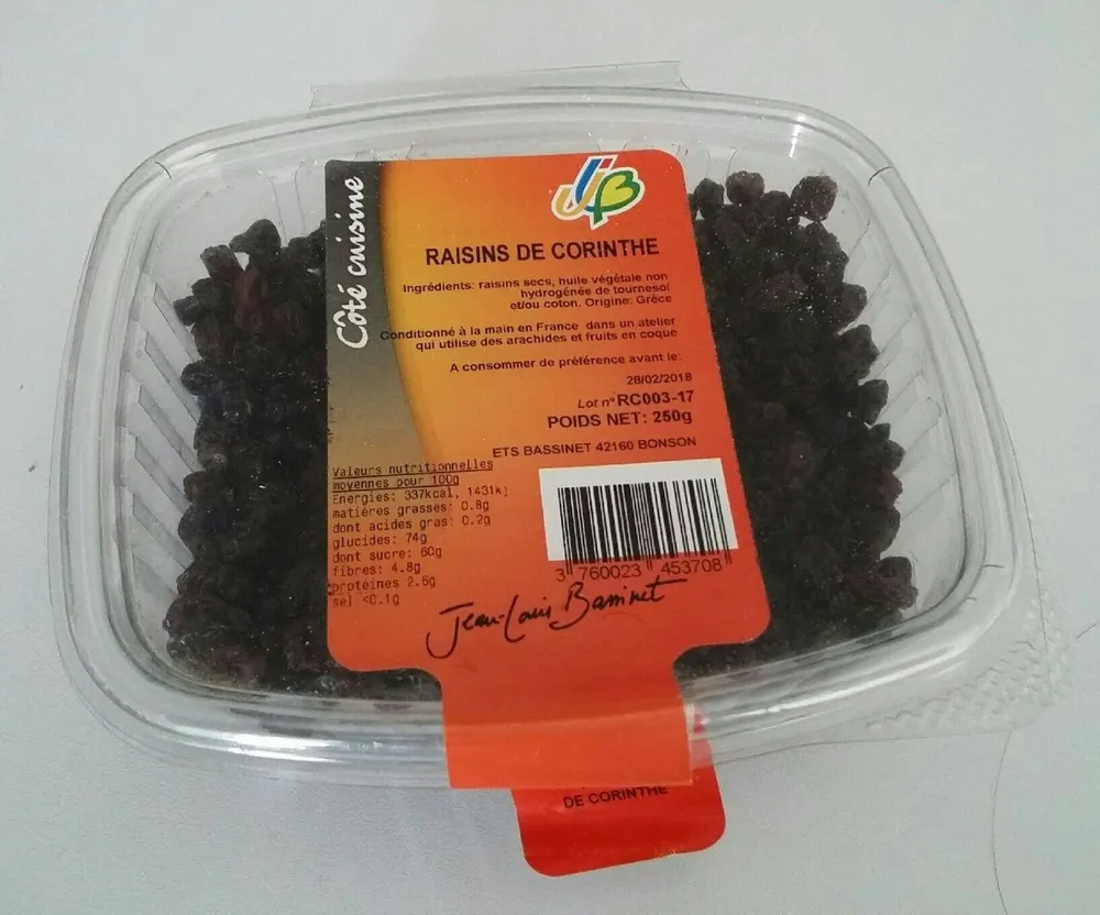Raisins de Corinthe
