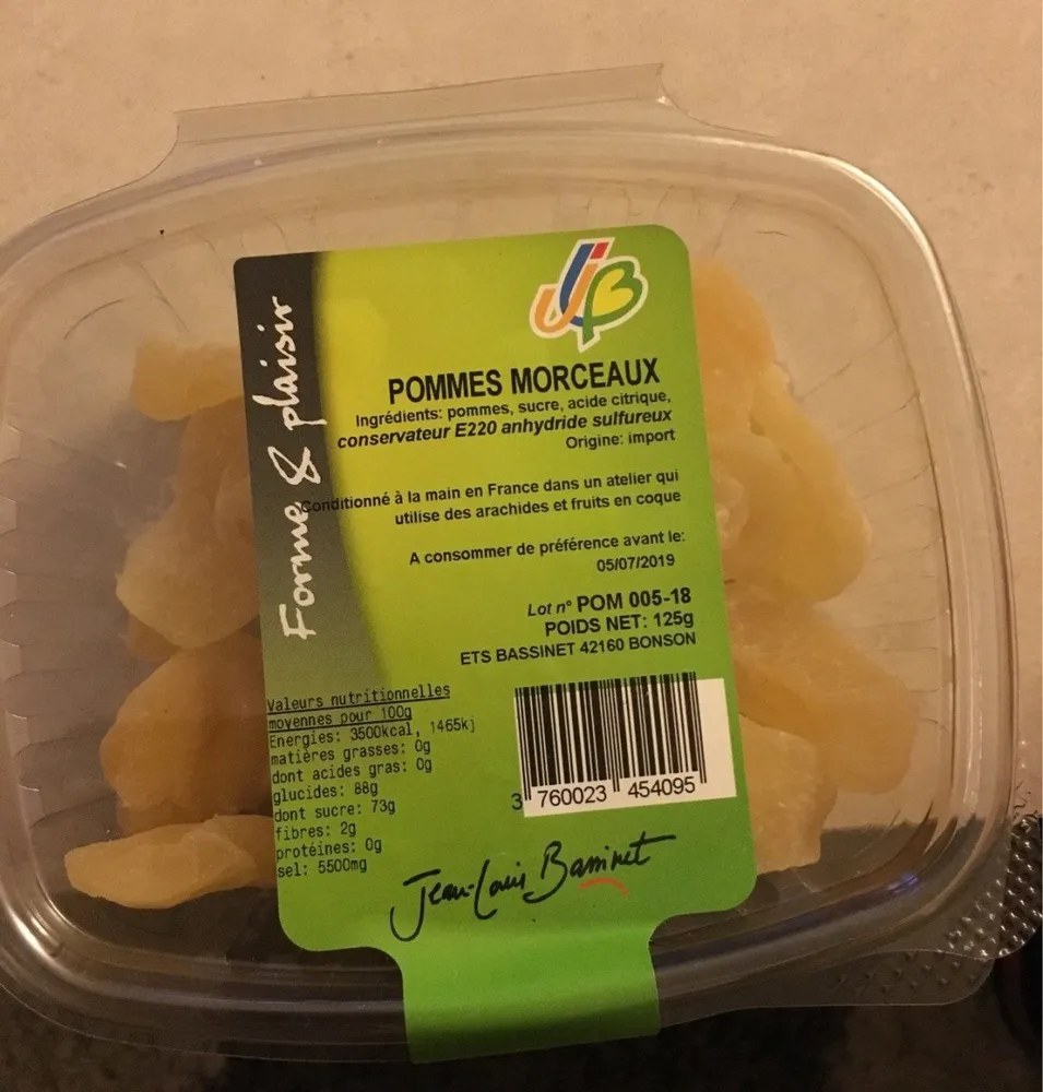 Pommes morceaux