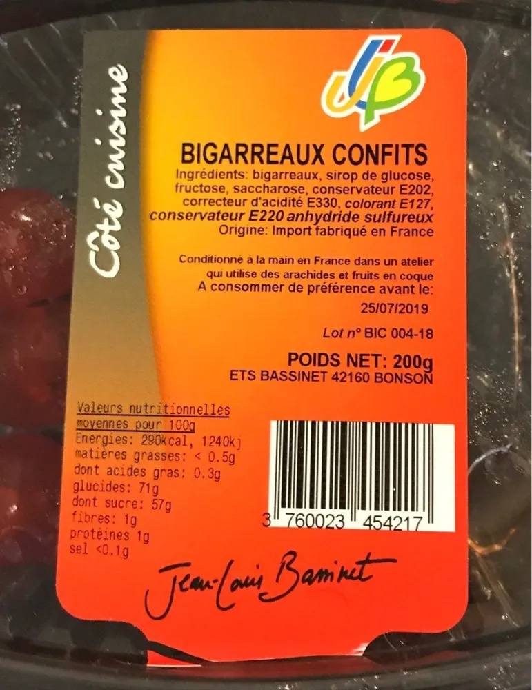 Bigarreaux confits