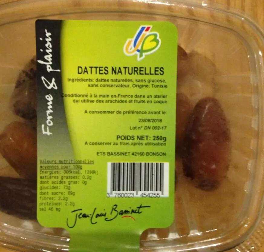 Dattes naturelles