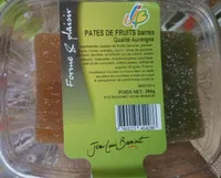 Pâtes de fruits barres qualité Auvergne