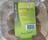 Pavés de Pâtes de Fruits Qualité Auvergne