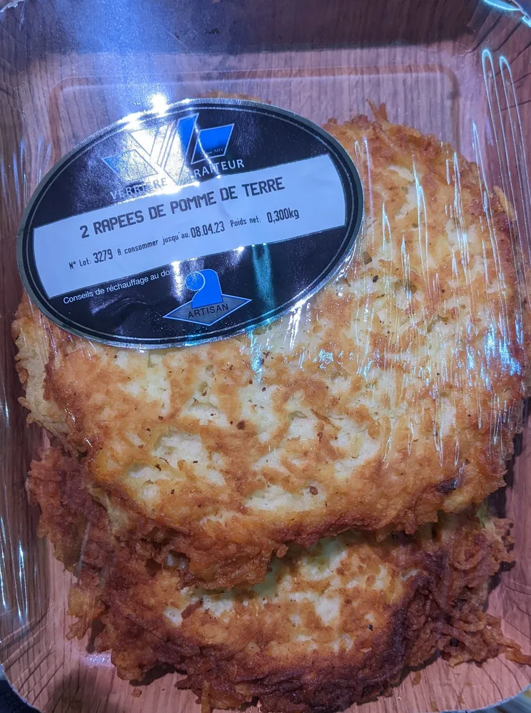 2 râpées de pomme de terre