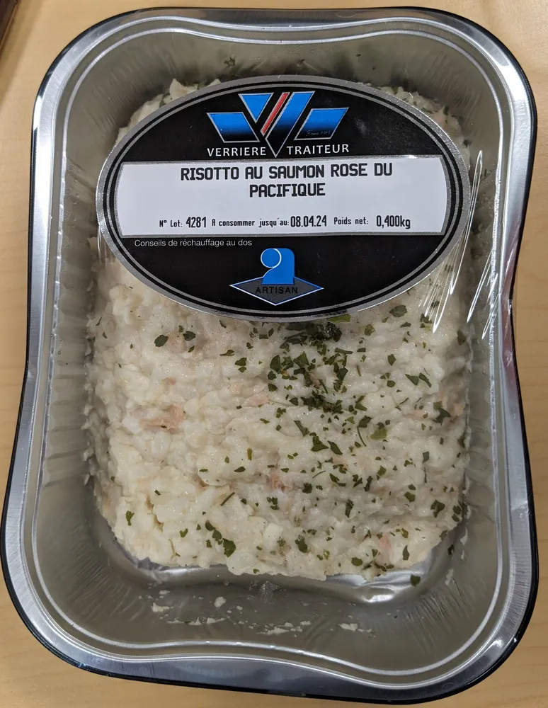 Risotto au saumon rose du Pacifique