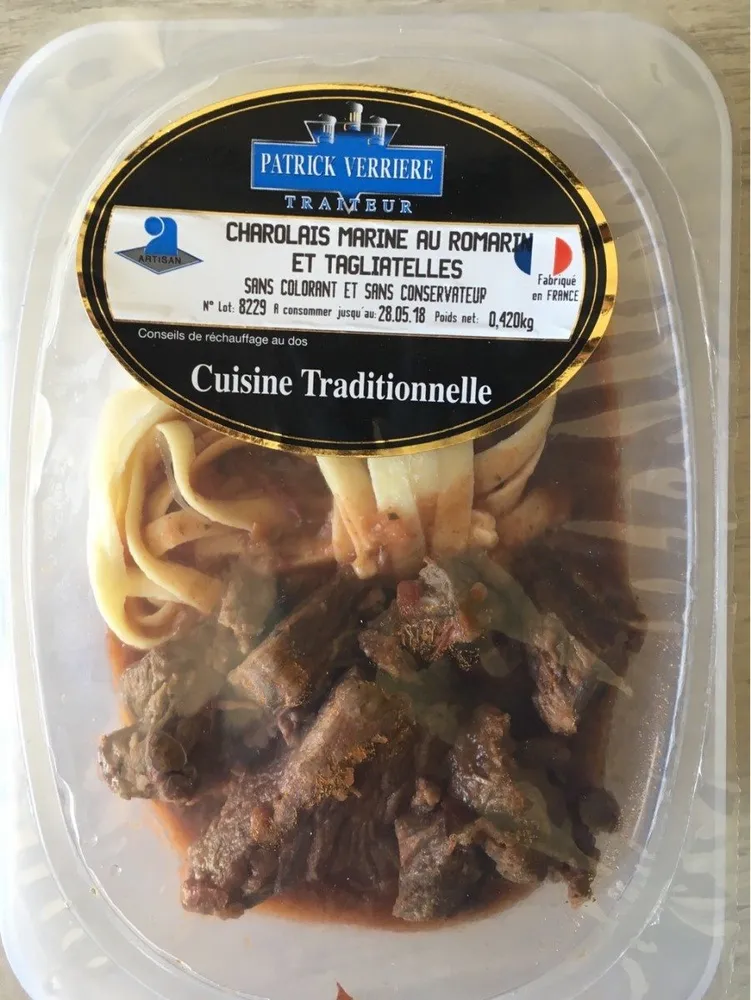 Charolais mariné au romarin et tagliatelles