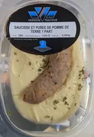 Saucisse et purée de pomme de terre