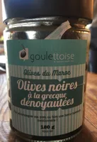 Olives noires a la Grecque denoyautées
