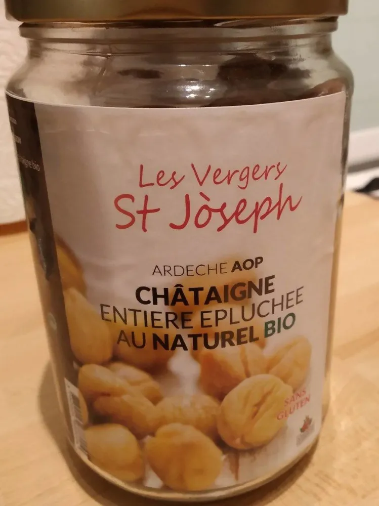Châtaigne entière épluchée au naturel bio