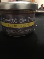 Emietté de truite au citron confit