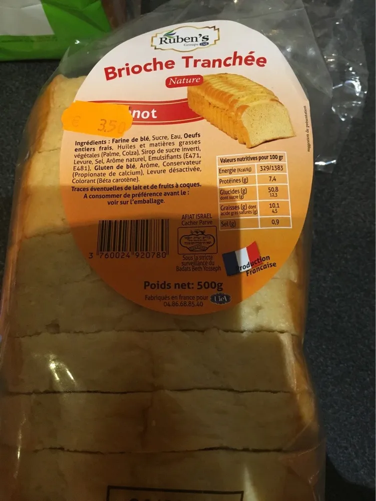 Brioche tranchée