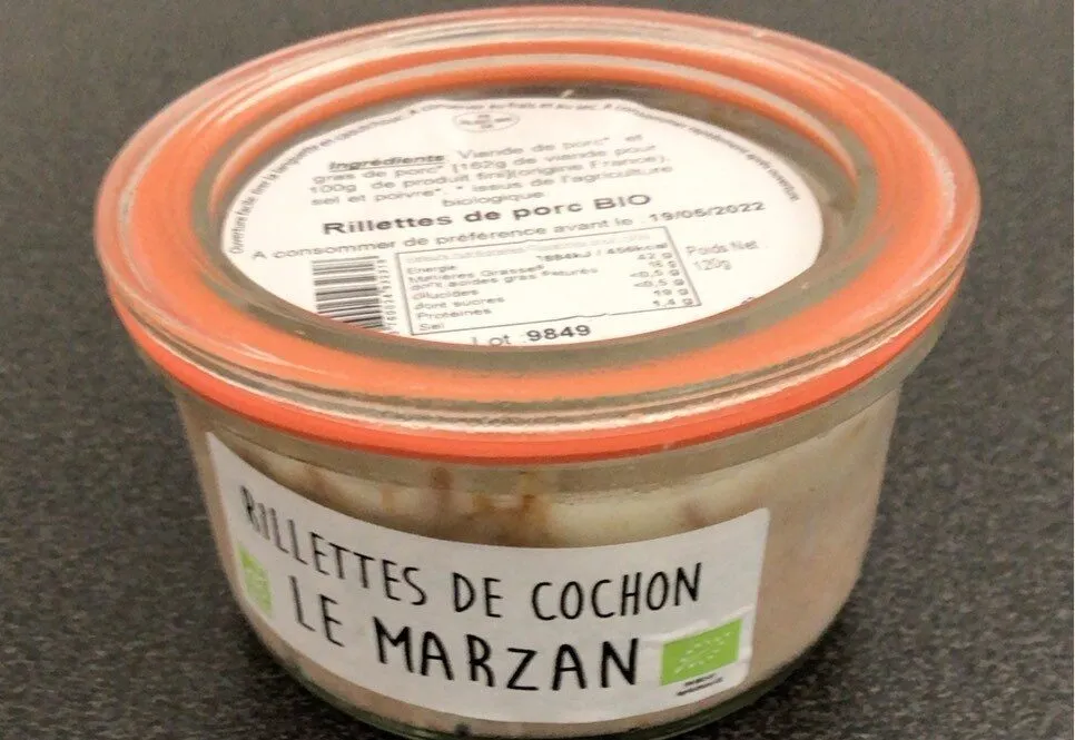 Rillettes de cochon bio
