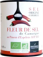 Fleur de sel de Camargue au piment d’Espelette AOP
