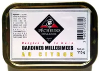 Sardines millésimées au citron