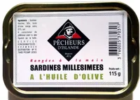Sardines  millésimées à l'huile d'olive