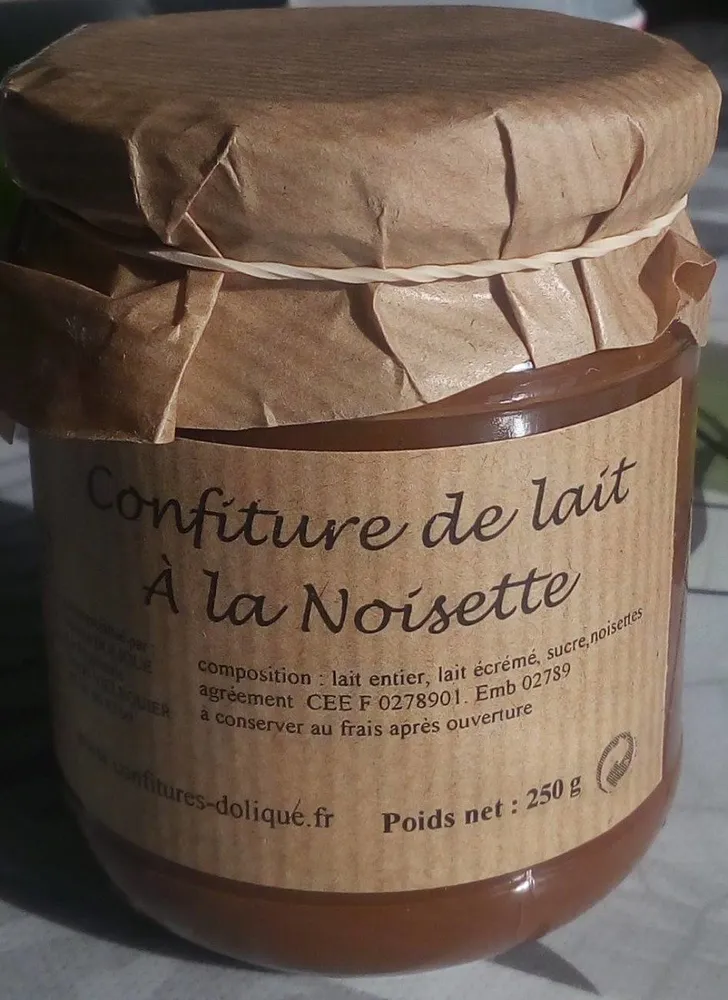 Confiture de lait à la noisette