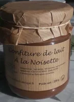 Confiture de lait à la noisette