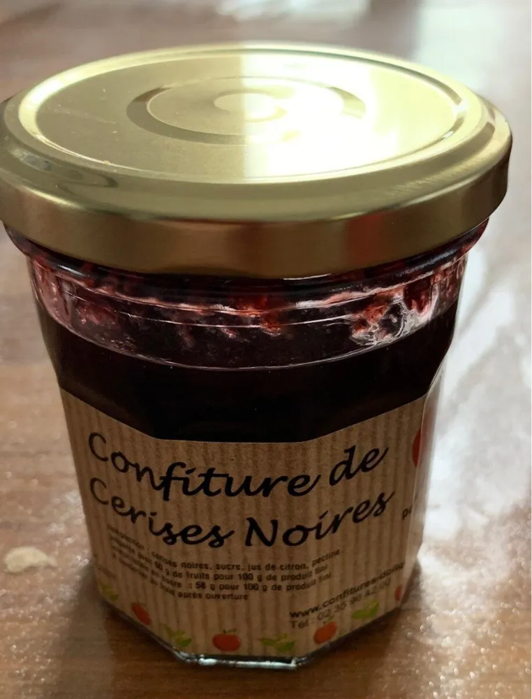 Confiture de cerises noires