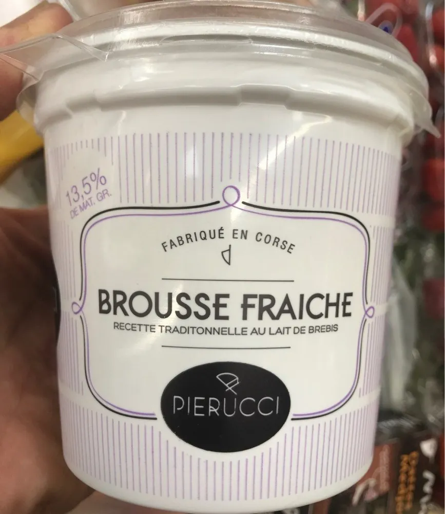 Brousse au lait pasteurise PIERRUCCI, 13.5%MG