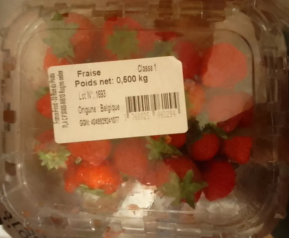 Fraises classe 1