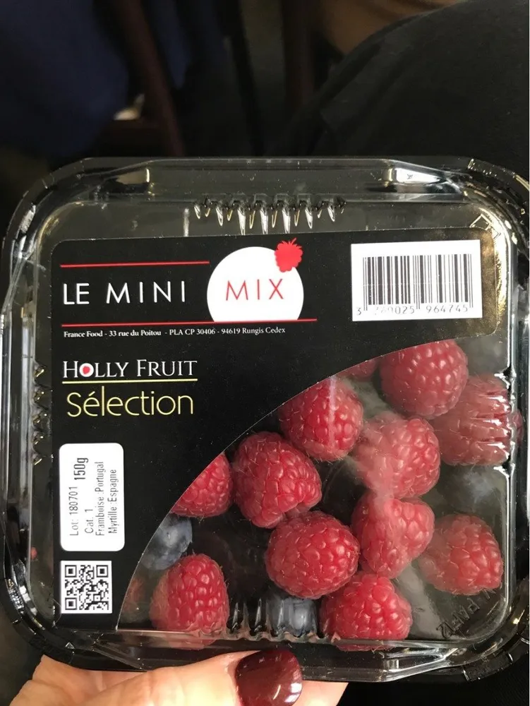 Framboises, myrtilles