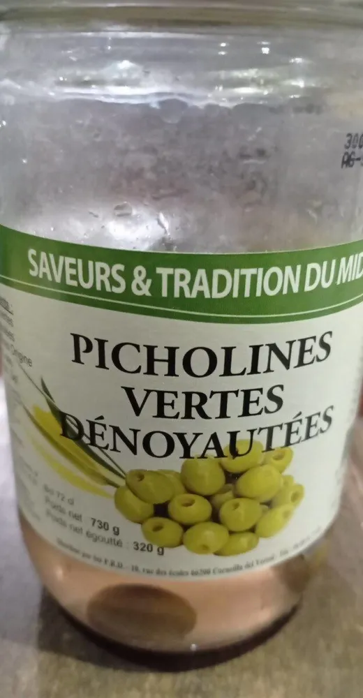 Picholines vertes denoyautées