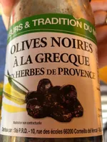 Olives noires a la grecque