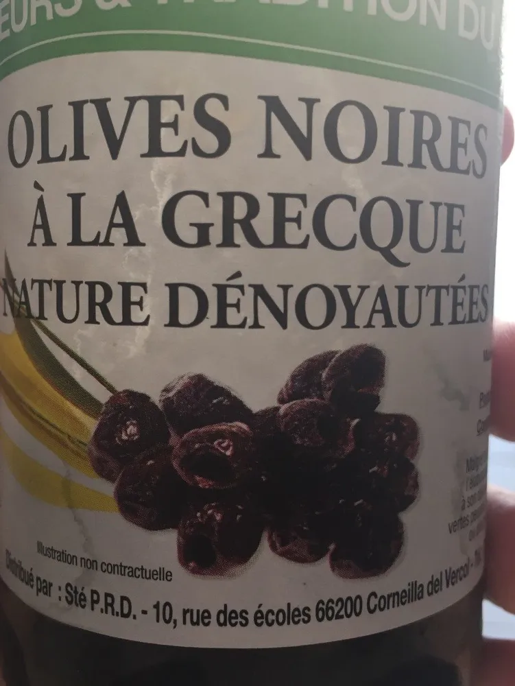 Olives noires a la grecque