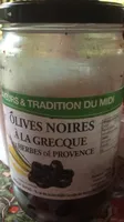 Olives noires à la grecque aux herbes de provence