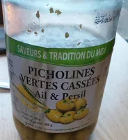 Picholines vertes cassées ail et persil