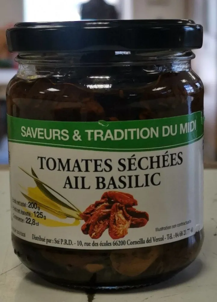 Tomates séchées ail basilic