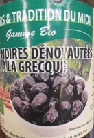 Olives noires denoyautees a la grecque