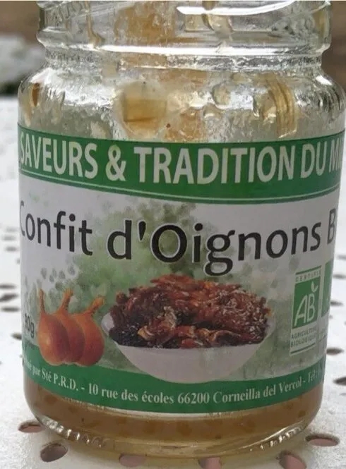 Confit d’oignons bio