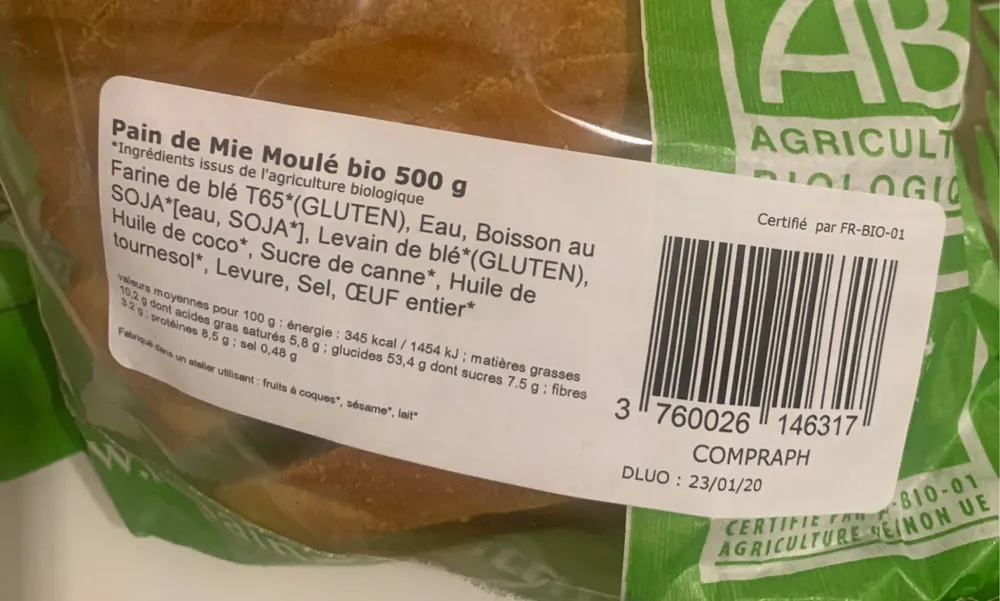Pain de moe moulé