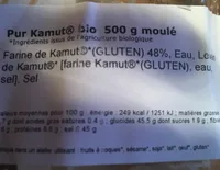 Pain pur kamut bio