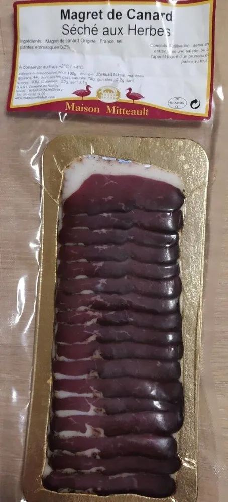Magret de canard séché aux herbes