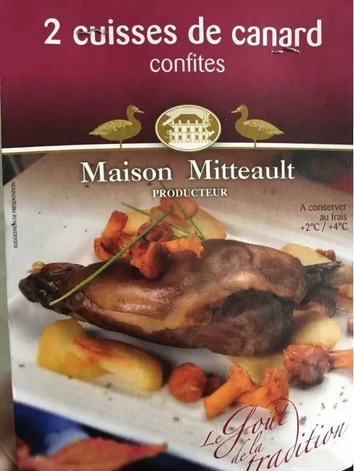 2 Cuisses de Canard confites