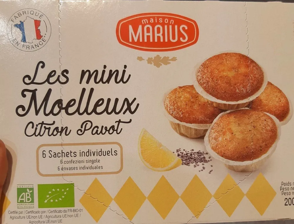 Les minis moelleux Citron Pavot