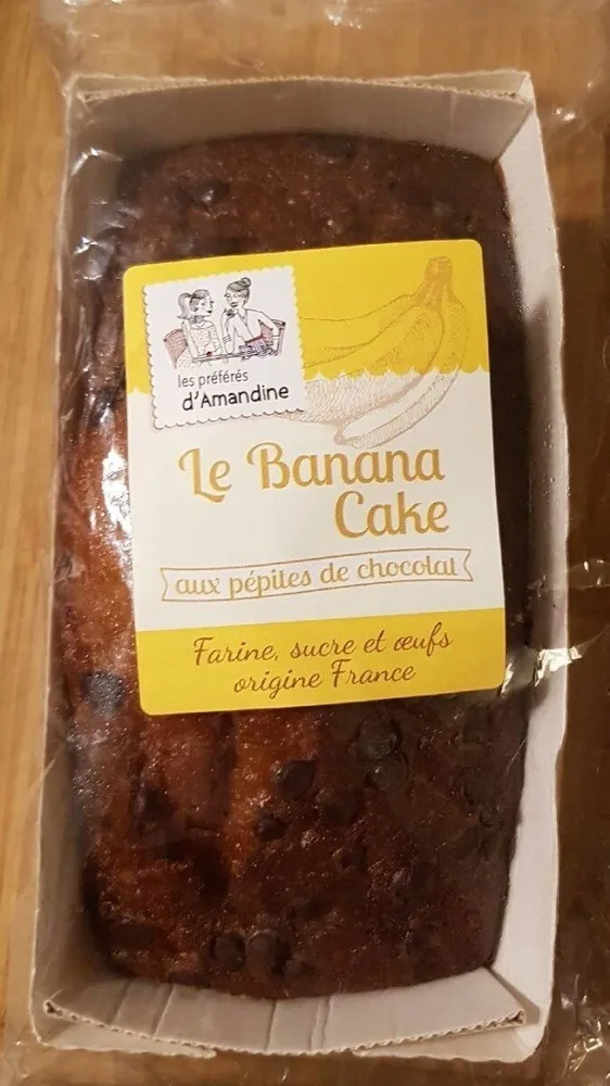 Cake à la banane et aux pépites de chocolat